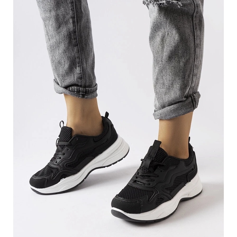 D/GMR Černé duté sportovní tenisky černá 2