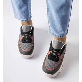 D/GMR Šedé tenisky s barevnými vsadkami od Esquibel šedá 2