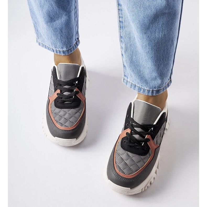 D/GMR Šedé tenisky s barevnými vsadkami od Esquibel šedá 2 D/GMR Šedé tenisky s barevnými vsadkami od Esquibel šedá 2