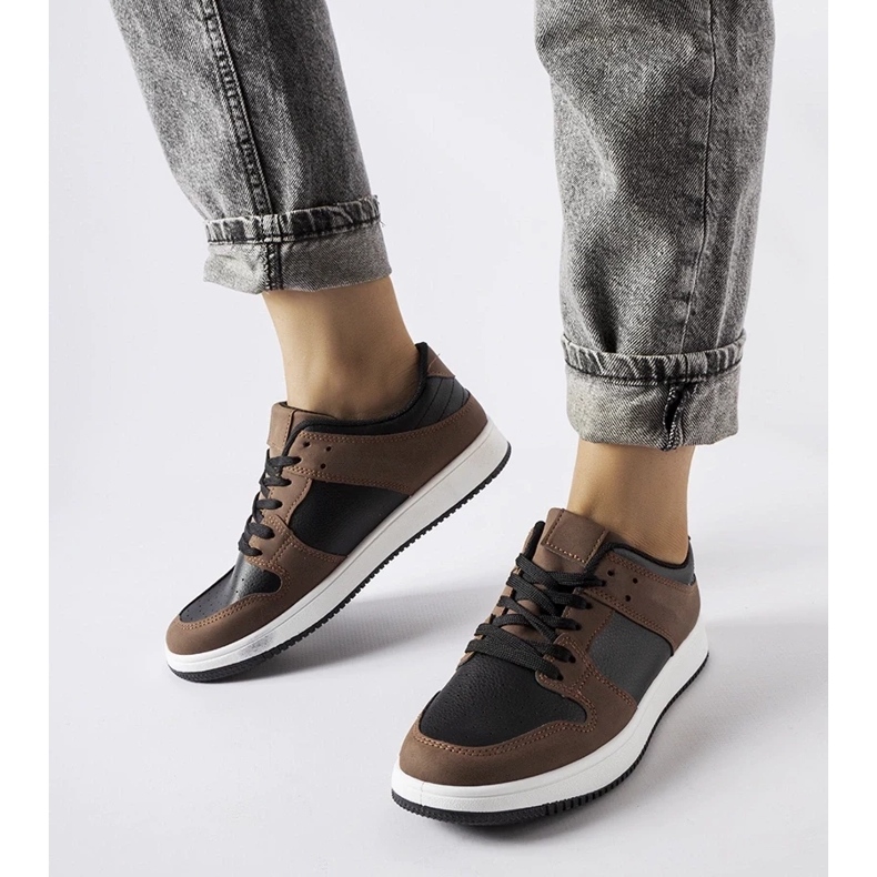 D/GMR Hnědočerné tenisky Jacqueline hnědý 1