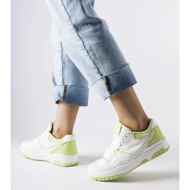 D/GMR Barrette bílé a zelené tenisky bílý 2