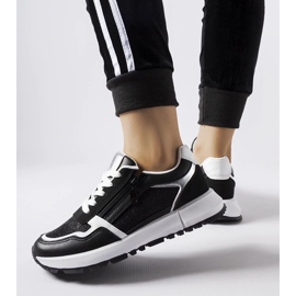 D/GMR Černé ozdobné tenisky Camuzzoni černý 2