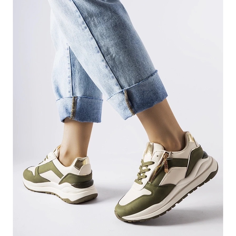 D/GMR Bílé a zelené tenisky Cecchi bílý 2 D/GMR Bílé a zelené tenisky Cecchi bílý 2