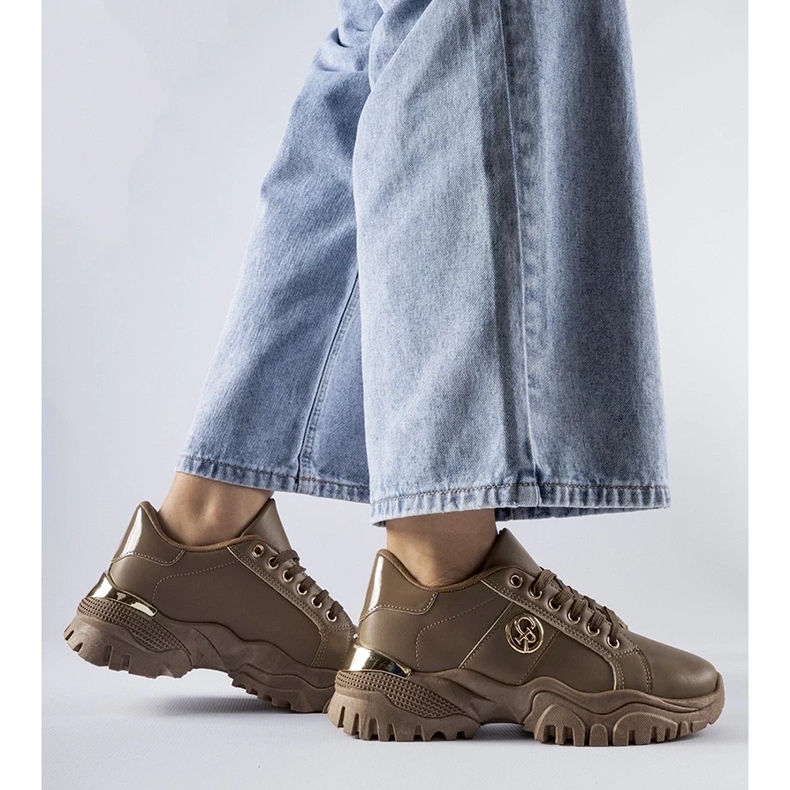 D/GMR Hnědé tenisky s masivní podrážkou značky Arpaia hnědý 2 D/GMR Hnědé tenisky s masivní podrážkou značky Arpaia hnědý 2