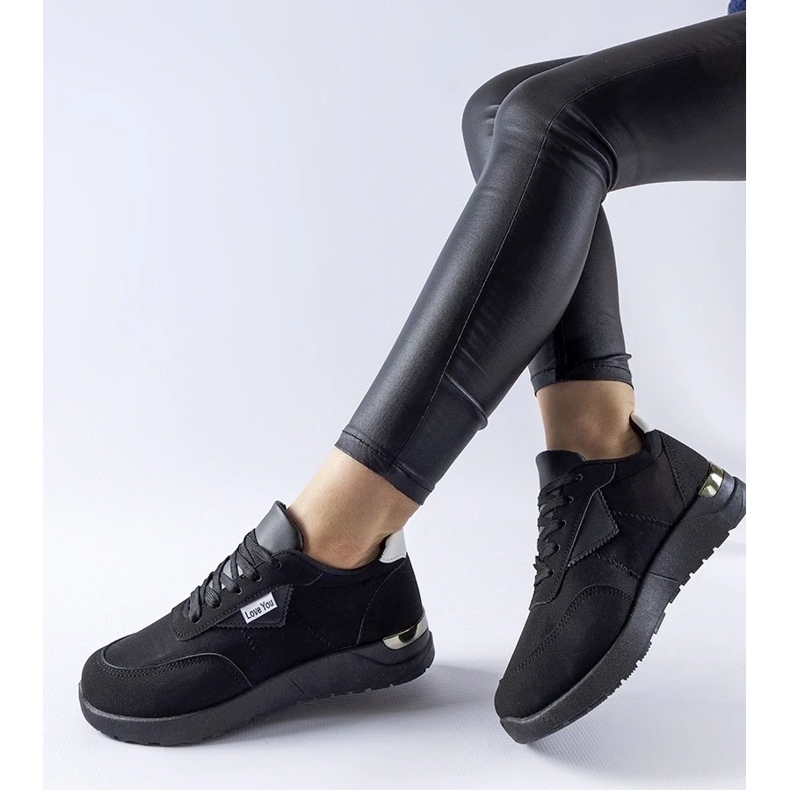 D/GMR Černé látkové tenisky Geraldino černá 2