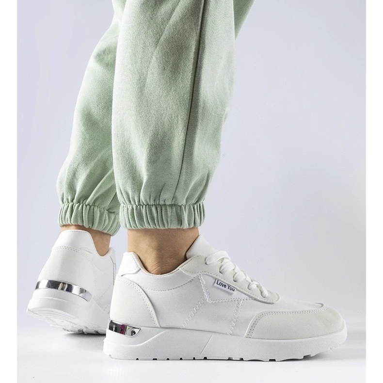 D/GMR Bílé látkové tenisky Geraldino bílý 1