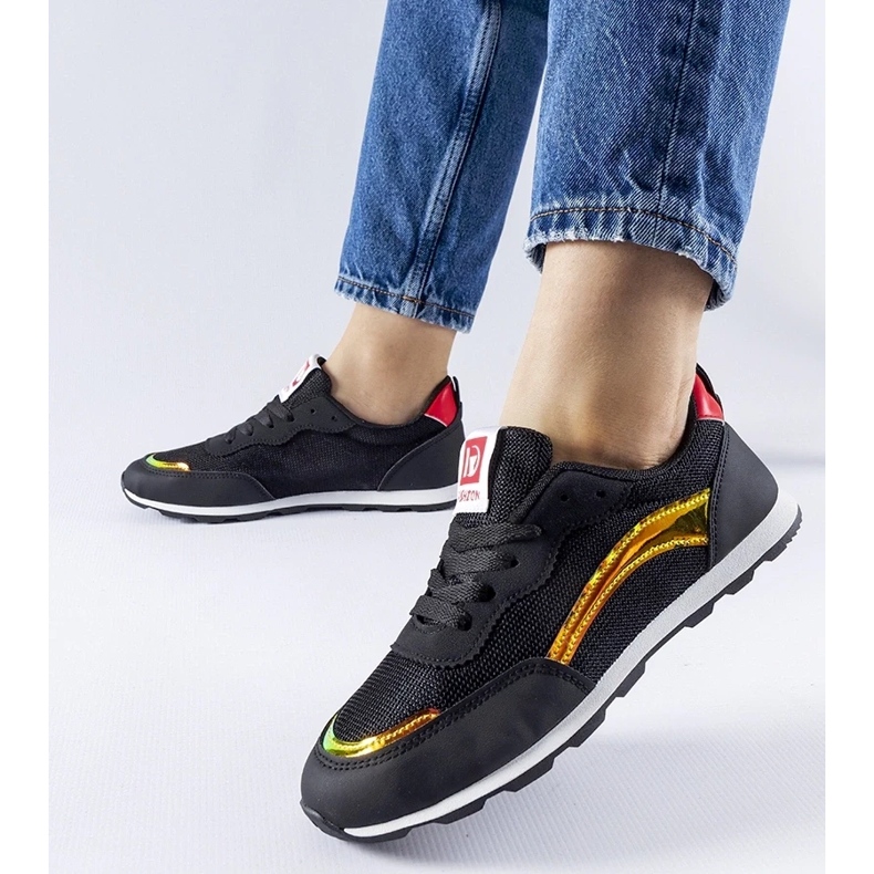 D/GMR Černé sportovní tenisky Cavior černá 1