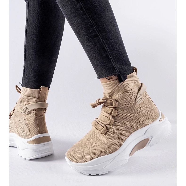 D/GMR Hnědé vysoké tenisky Vigatto hnědý 2