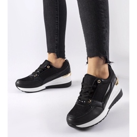 D/GMR Černé tenisky Gauvin na klínku černá 1 D/GMR Černé tenisky Gauvin na klínku černá 1