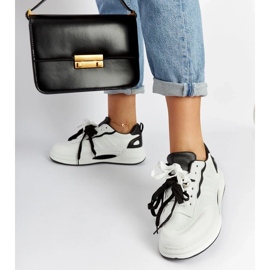 D/GMR Bílé a černé tenisky Galdino bílý 2