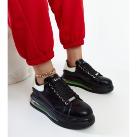 D/GMR Černé tenisky na platformě Goe NN2N4030 černý 2