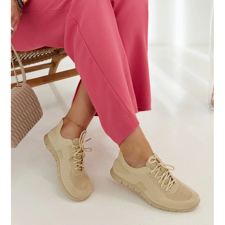 D/GMR Béžové látkové tenisky značky Erminio béžový 2