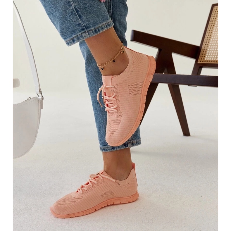 D/GMR Růžové látkové tenisky značky Erminio růžový 2