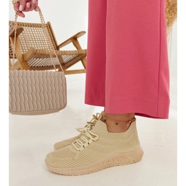 D/GMR Béžové látkové tenisky Ornella béžový 2