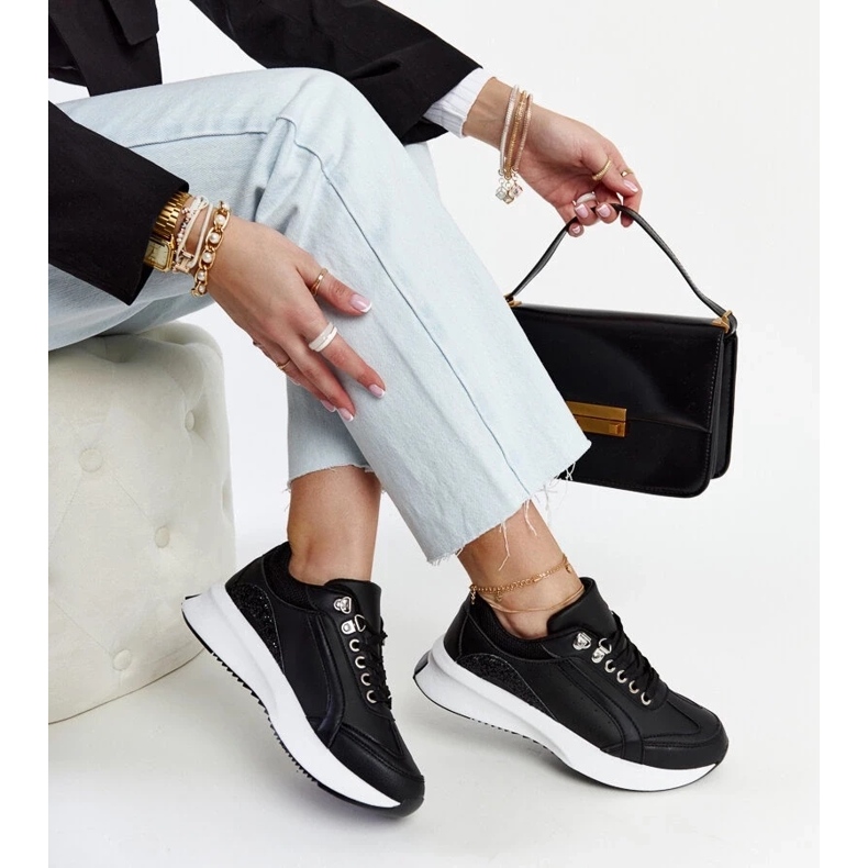 D/GMR Černé tenisky na platformě Taima černá 1