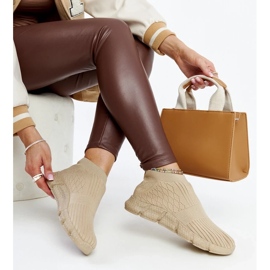 D/GMR Tmavě béžové lehké sportovní tenisky Václav béžový 2