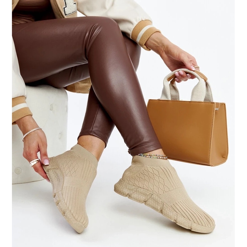 D/GMR Tmavě béžové lehké sportovní tenisky Václav béžový 2