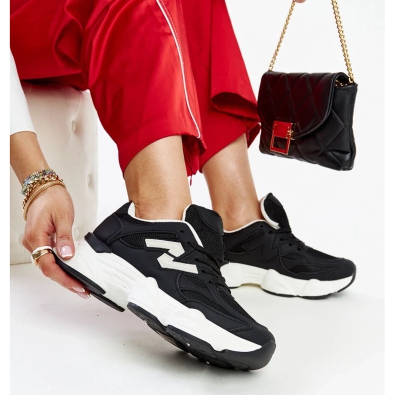 D/GMR Černé tenisky s masivní podrážkou Gergely černá 2