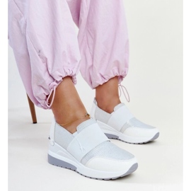 D/GMR Bílé tenisky na klínku Kallay bílý 1