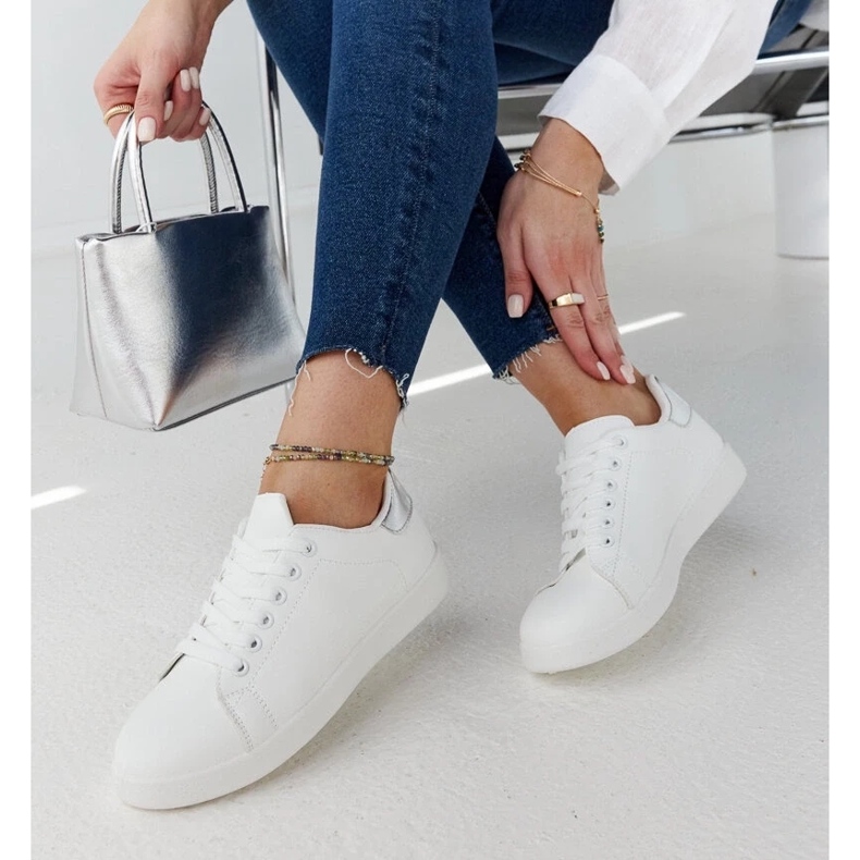 D/GMR Bílé tenisky na platformě značky Hagosa bílý 1