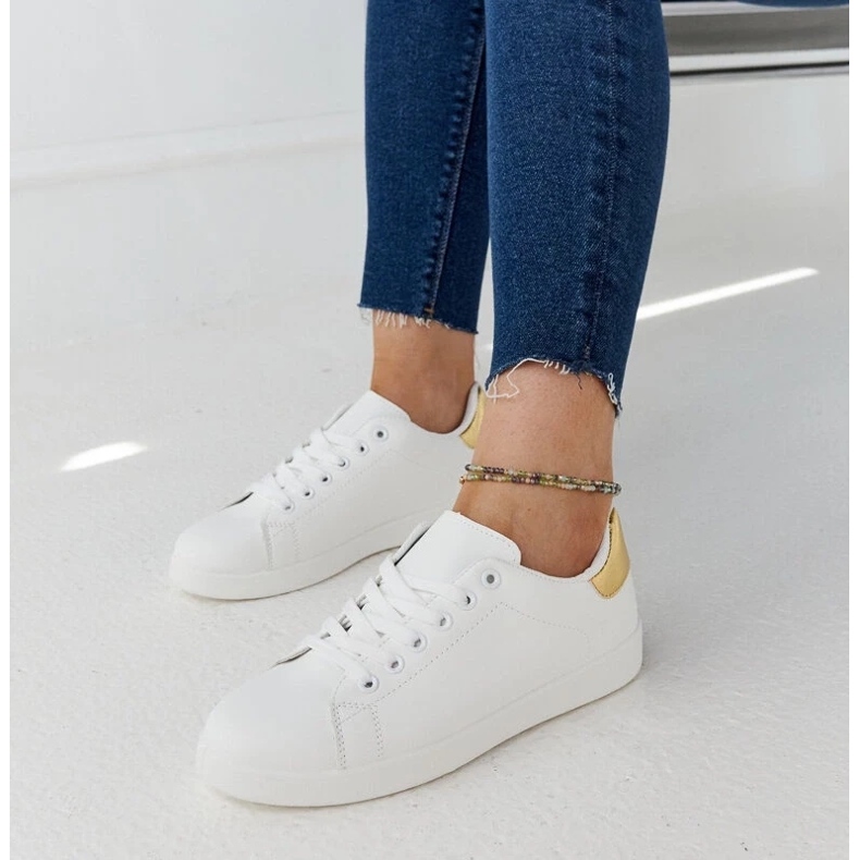 D/GMR Bílé tenisky na platformě Birikti bílý 1