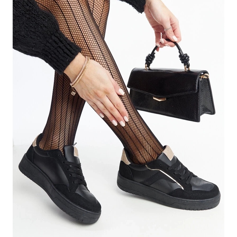 D/GMR Černé tenisky na platformě Walda černý 2