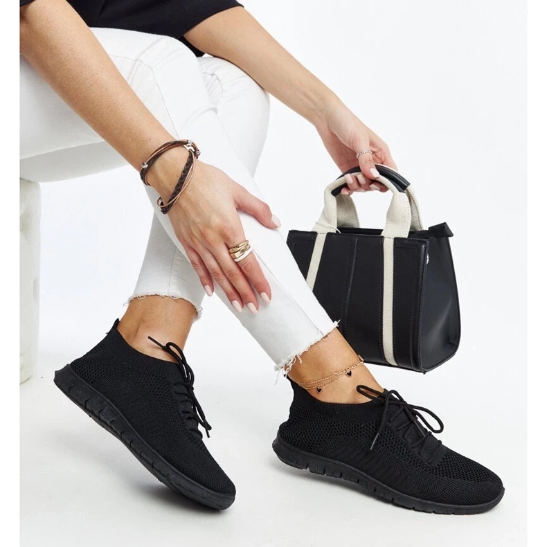 D/GMR Černé látkové tenisky Zahira černá 2