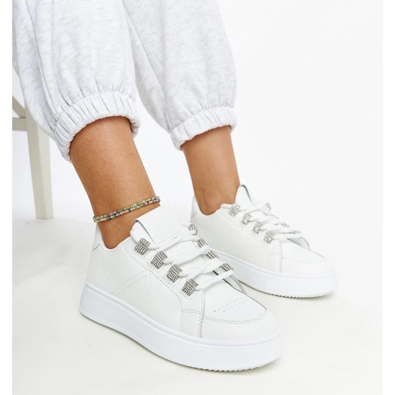 D/GMR Bílé tenisky se silnou podrážkou Walida bílý 2