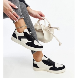 D/GMR Bílé a černé třpytivé tenisky Juwan bílý 1