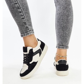 D/GMR Bílé a černé třpytivé tenisky Juwan bílý 2