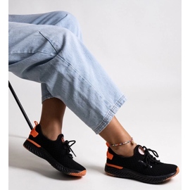 Černé látkové dámské tenisky Cross Jeans černá 2 Černé látkové dámské tenisky Cross Jeans černá 2