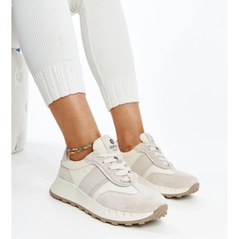 Šedé kožené tenisky značky Nahas šedá 2 Šedé kožené tenisky značky Nahas šedá 2