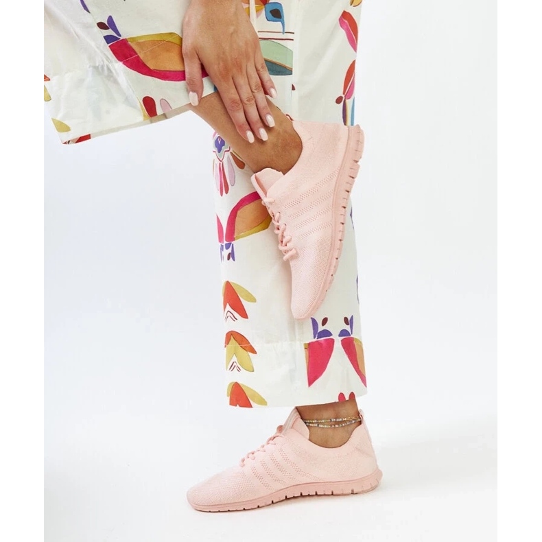 Růžové sportovní tenisky Shukornia růžový 1