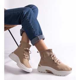 D/CEO Béžové tenisky s elastickým svrškem značky Arredon béžový 1