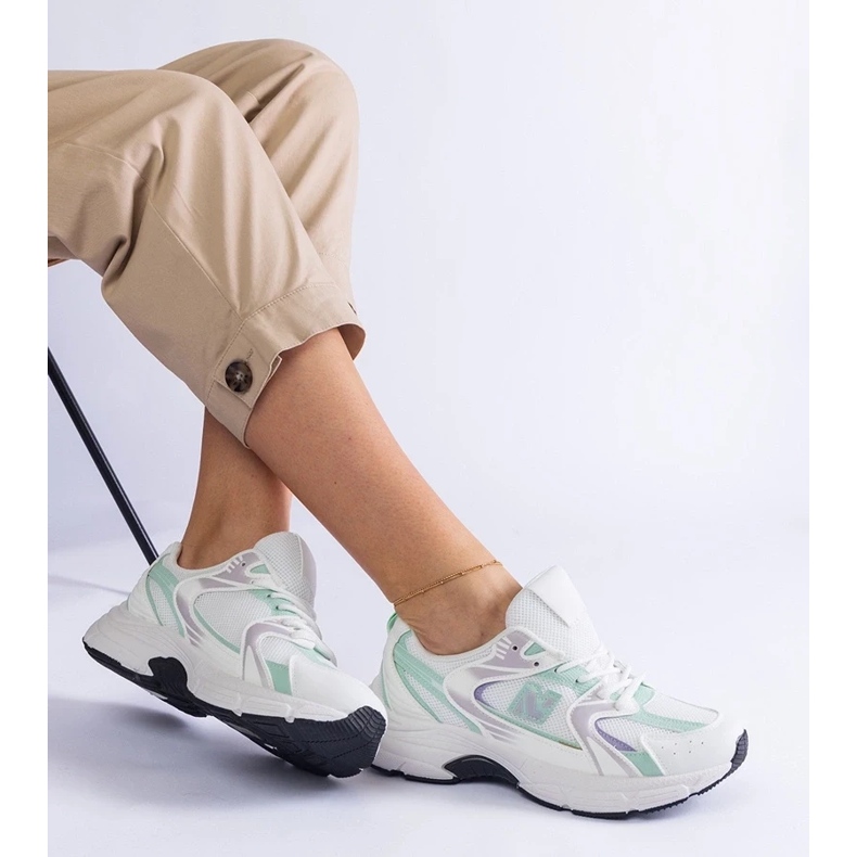 D/CEO Bílá a zelená sportovní bota pro tenisky žen sedilla 1