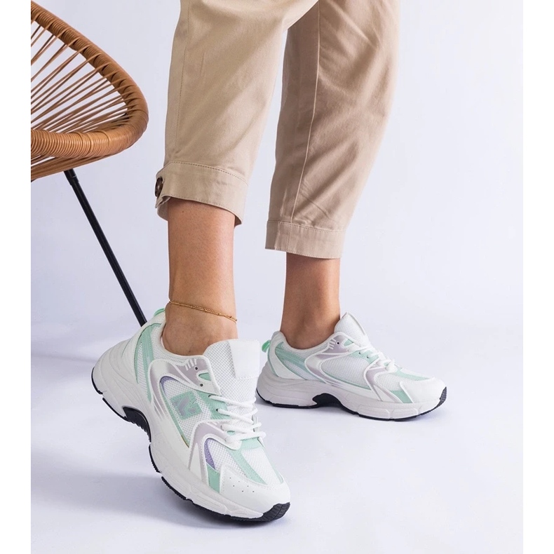 D/CEO Bílá a zelená sportovní bota pro tenisky žen sedilla 2