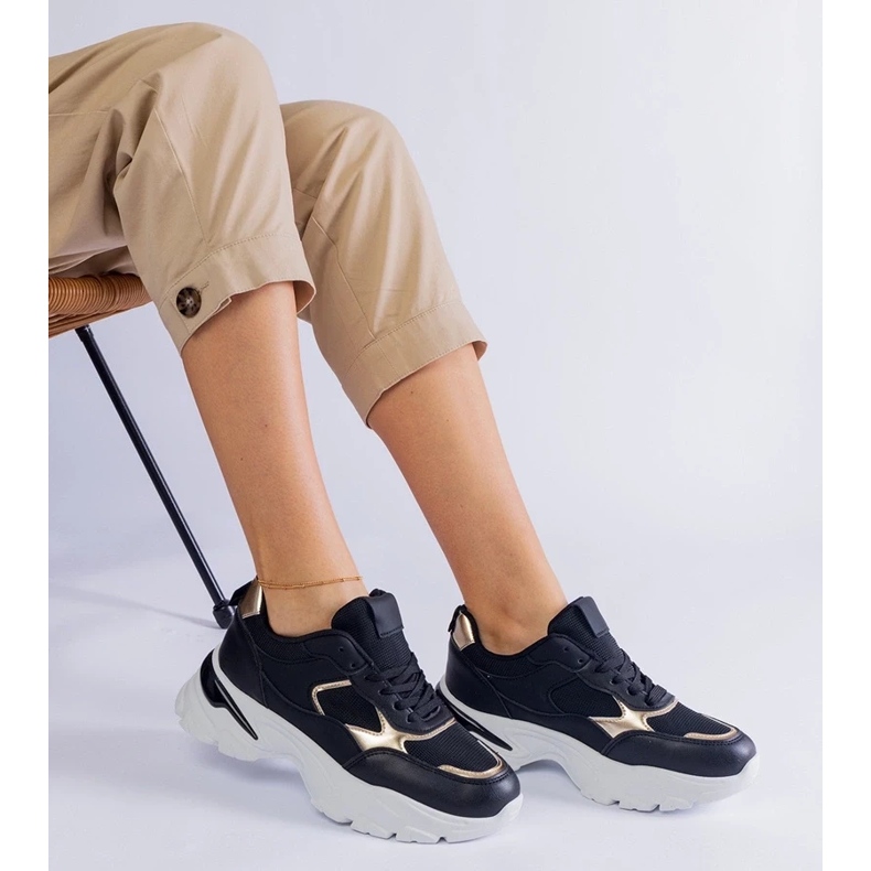 D/CEO Černé tenisky s masivní podrážkou Torreza černá 2