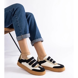 D/CEO Černé tenisky Mena se zapínáním na suchý zip černá 2