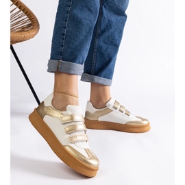 D/CEO Zlaté tenisky Mena se zapínáním na suchý zip zlatý 2