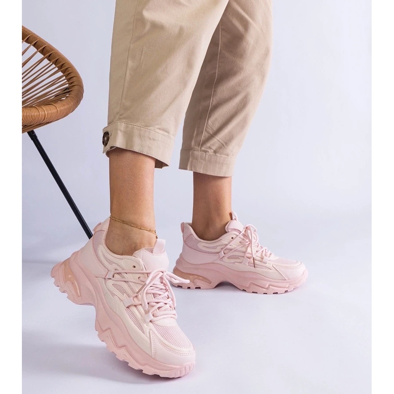 D/CEO Růžové sportovní tenisky na masivní podrážce Roxana růžový 2