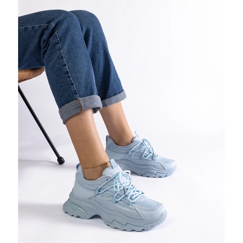 D/CEO Modré sportovní tenisky s masivní podrážkou Roxana modrý 1