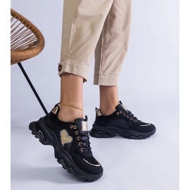 D/CEO Černé tenisky na platformě se srdcem Martinez černá 2