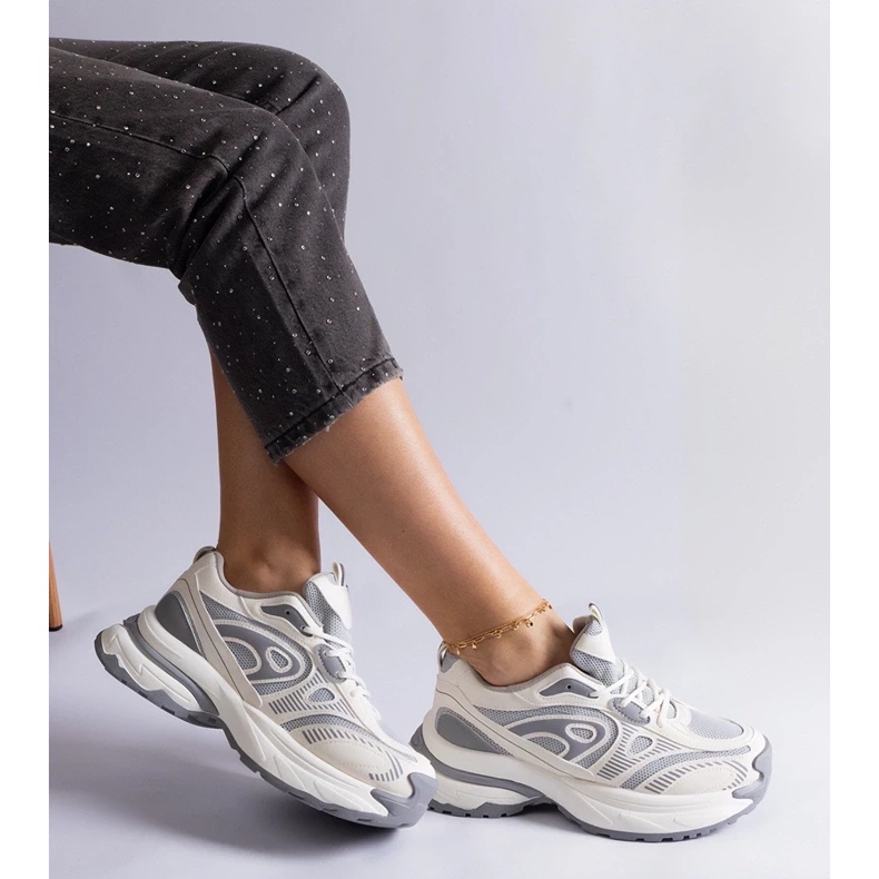 D/CEO Šedé dámské sportovní tenisky značky Limon šedá 2