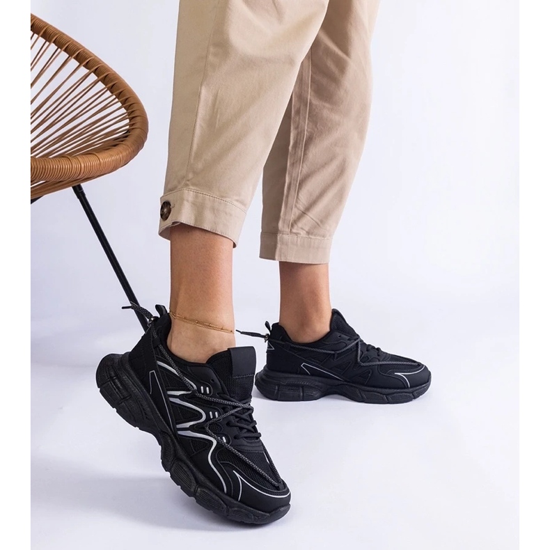 D/CEO Tenisky černých žen na masivní podrážce Collanga černá 2