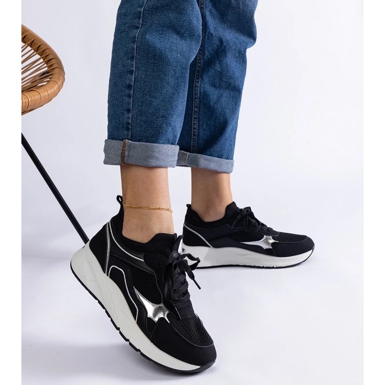 D/CEO Černé dámské sportovní tenisky Elsira černá 2