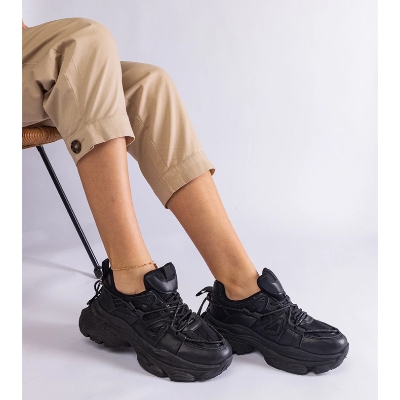 D/CEO Černé dámské sportovní tenisky Ivett černá 2