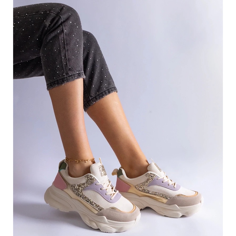 D/CEO Pestrobarevné tenisky s třpytivými vsadkami Clorinda vícebarevný 2