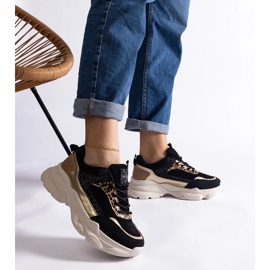 D/CEO Černé tenisky s třpytivými vsadkami Clorinda černá 2