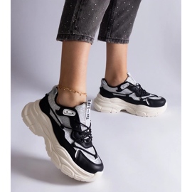 D/CEO Černé tenisky se třpytivými vsadkami Rigel černý 2