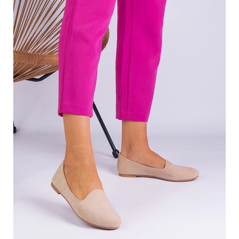 D/CEO Beige Classic Ballerinas z Ekozamsz Valensia béžový 2 D/CEO Beige Classic Ballerinas z Ekozamsz Valensia béžový 2